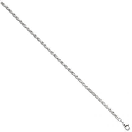 Sterling Silver Ladies 3mm Rope Bracelet