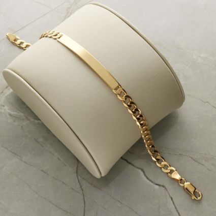 Gold identification bracelets sale