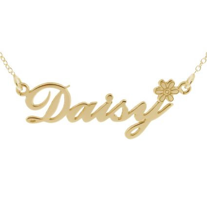 Name Necklace and Bracelet Gift Set Gold Plated Christmas Gifts Daisy 