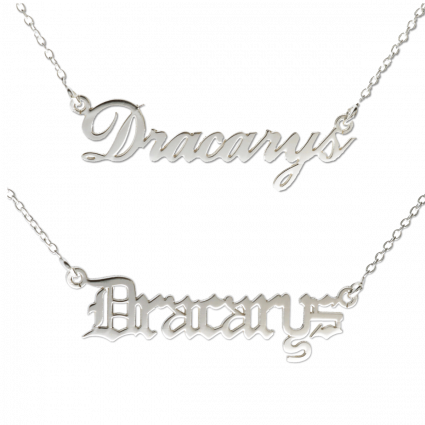 Dracarys Game Of Thrones Name Necklace 