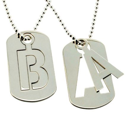 Initial dog tag online