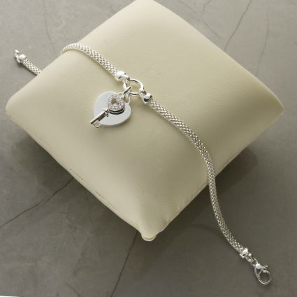 Heart key bracelet discount