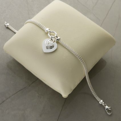 Sterling silver sales locket bracelet