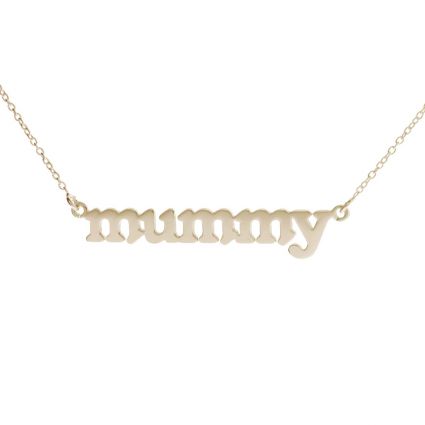 9ct Yellow Gold Plated Meghan Mummy Name Necklace