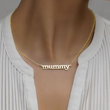 Name necklace yellow gold hotsell