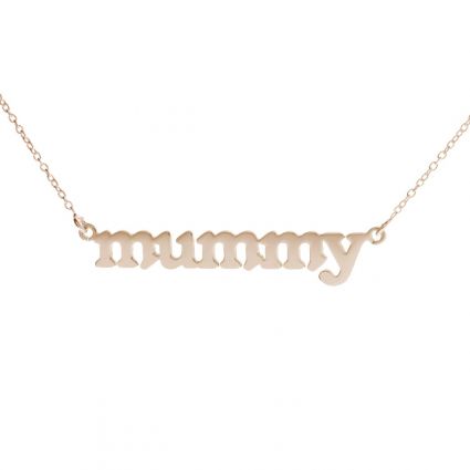9ct Rose Gold Meghan Mummy Name Necklace