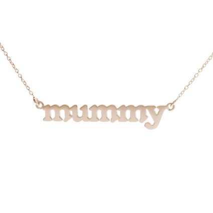 9ct Rose Gold Plated Meghan Mummy Name Necklace