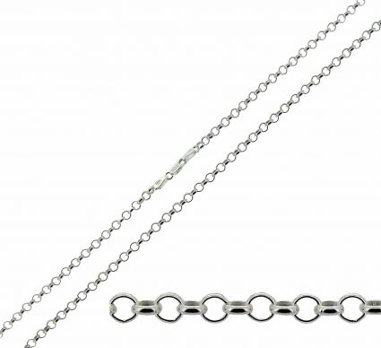 Sterling Silver 2.4mm Light Belcher Chain