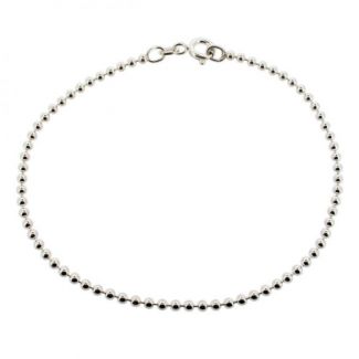 Sterling Silver 2mm Bead Ball Bracelet