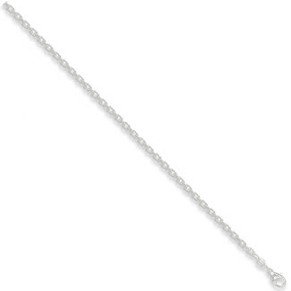 Sterling Silver 4mm Mens Diamond Cut Belcher Bracelet