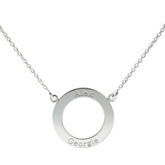 Sterling Silver Personalised Ring Pendant