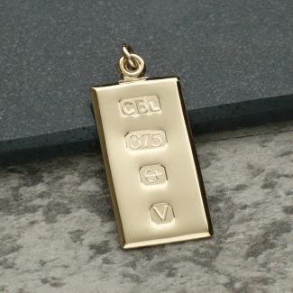 9ct Yellow Gold Custom Hallmarked Ingot With Optional Engraving