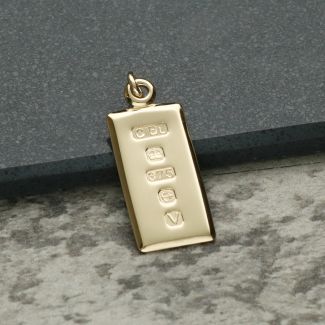 9ct Yellow Gold Small Custom Hallmarked Ingot With Optional Engraving