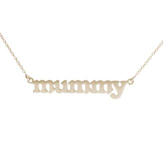 9ct Yellow Gold Plated Meghan Mummy Name Necklace