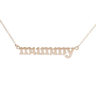 9ct Rose Gold Plated Meghan Mummy Name Necklace