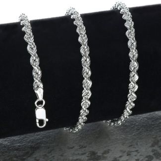 Sterling Silver 3mm Rope Chain