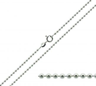 Sterling Silver 2mm Bead Ball Chain