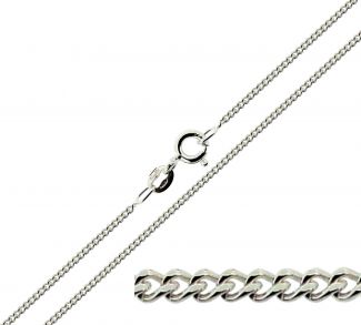 Sterling Silver 1.6mm Diamond Cut Curb Chain