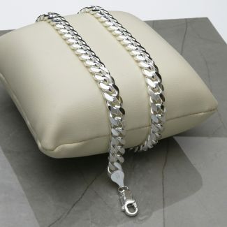 Sterling Silver 6.5mm Cuban Gents Chain