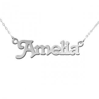 Sterling Silver Terra Style Personalised Name Necklace