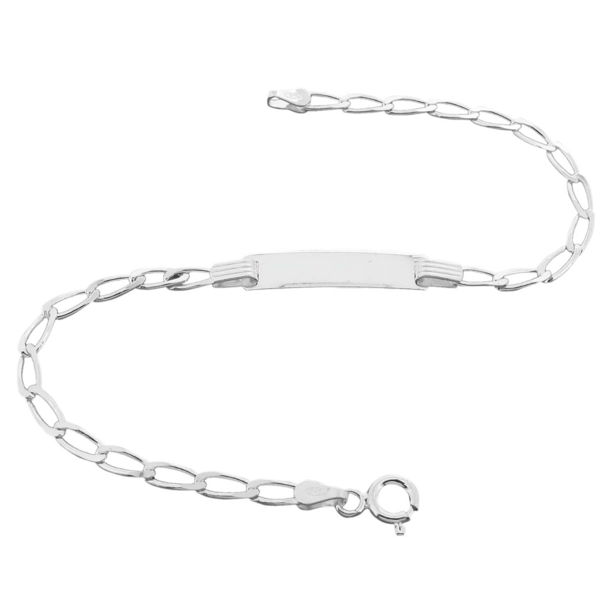 Ladies Sterling Silver ID Bracelet With Optional Engraving