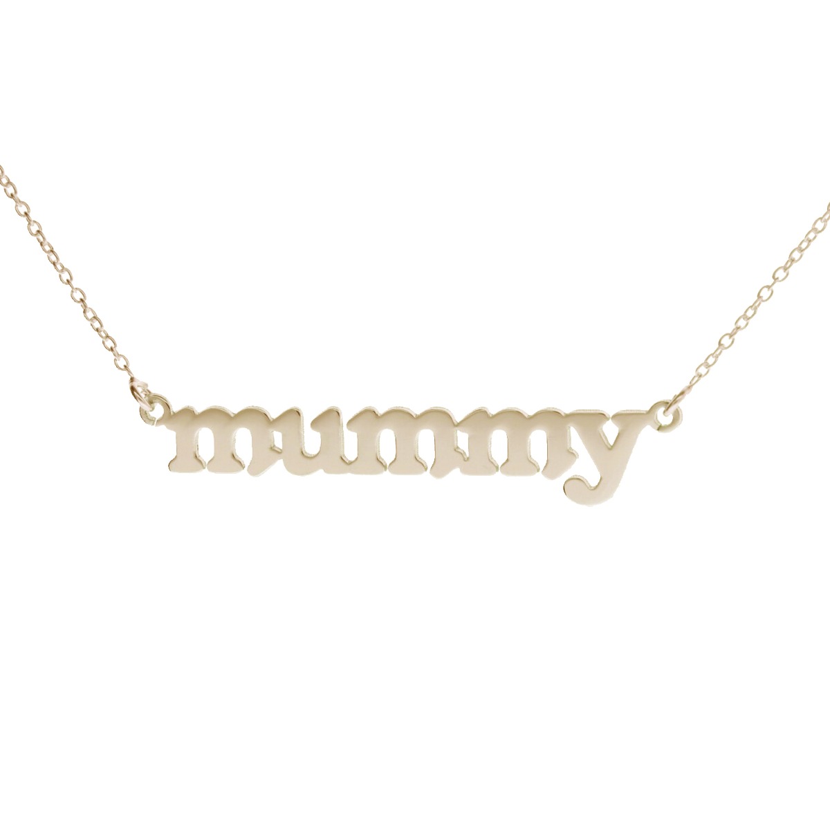 9ct Yellow Gold Plated Mummy Name Necklace