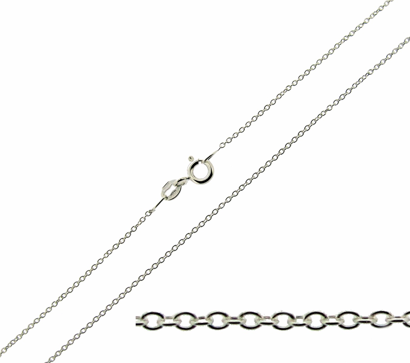 Sterling Silver 1mm Trace Chain