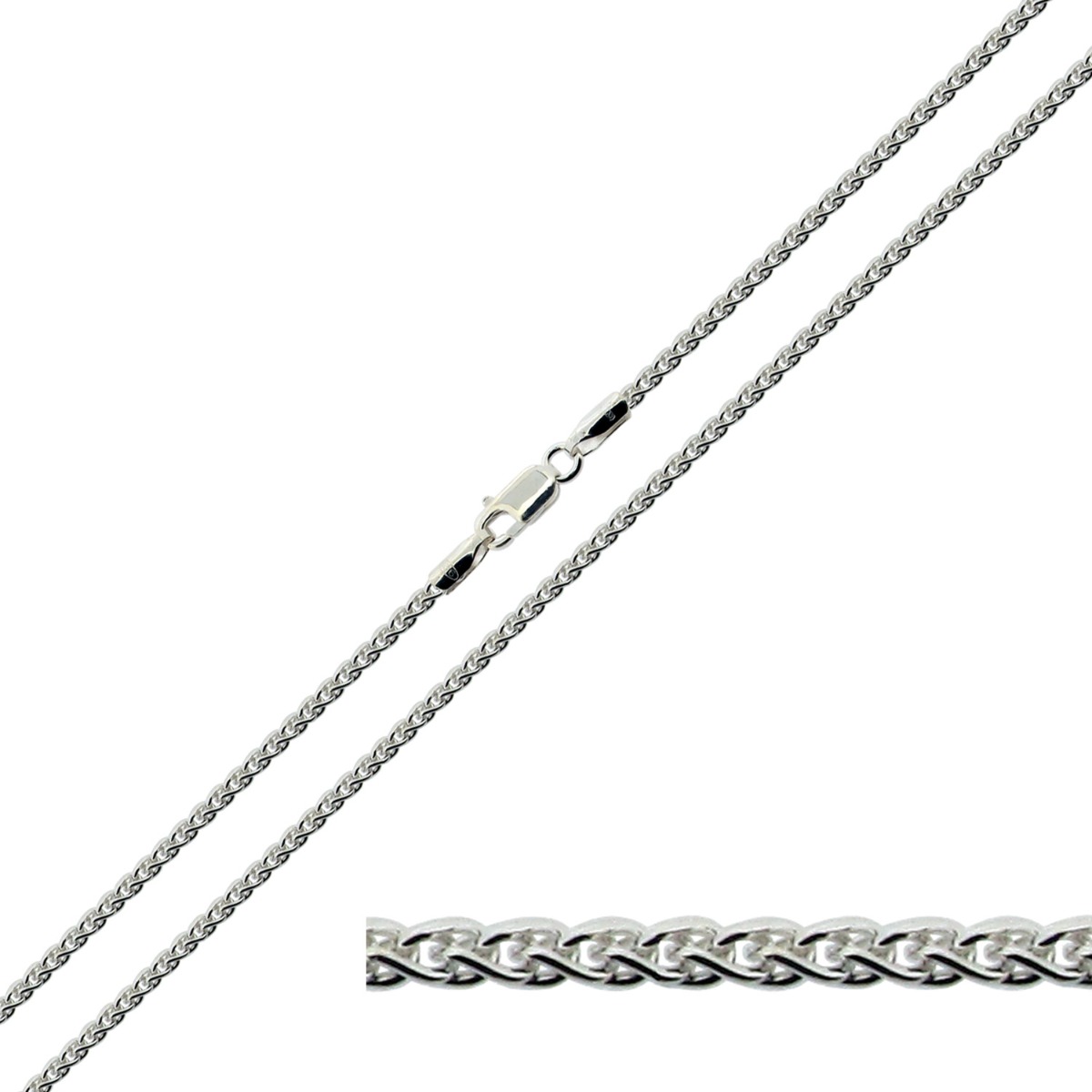 Sterling Silver 1.8mm Spiga Chain