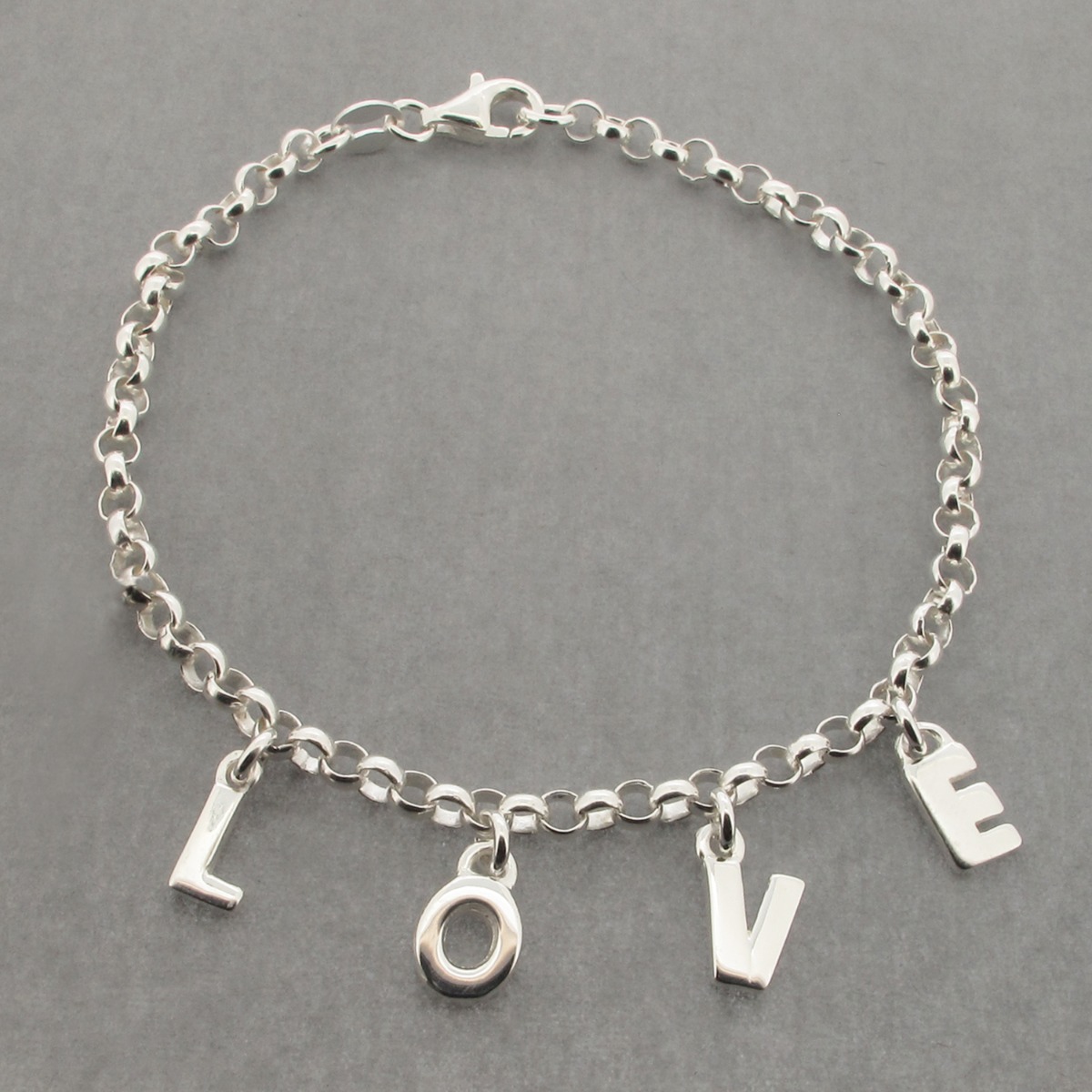 Sterling Silver Ladies LOVE Bracelet