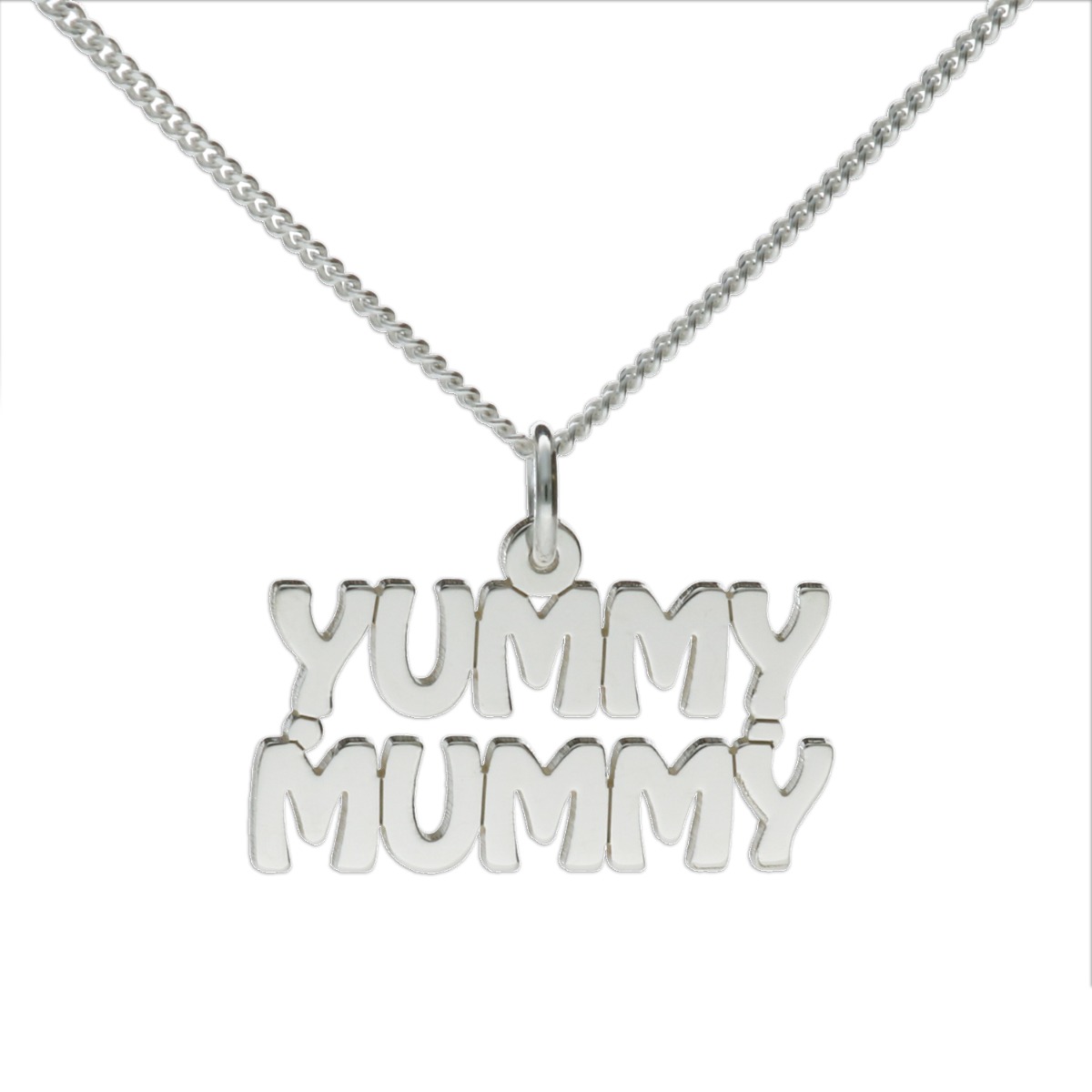 Sterling Silver Yummy Mummy Necklace