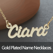 Yellow Gold Plated Name Necklaces